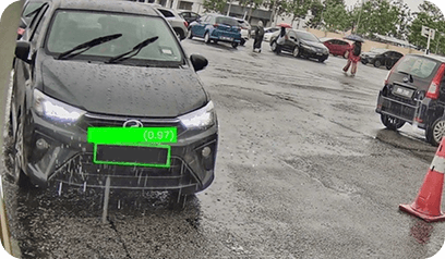 LPR recognition in rain